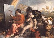 Dosso Dossi Fupite Mercury and Virtus or Virgo oil painting picture wholesale